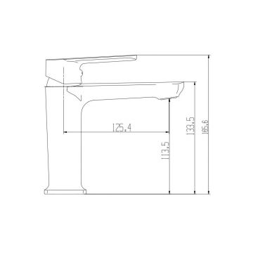 Смеситель для раковины Vieir (Виеир) V073513-S Матовое золото