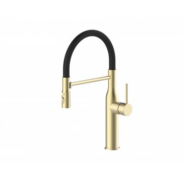 Смеситель для кухни с гибким изливом Vieir (Виеир) V15055-S Матовое золото