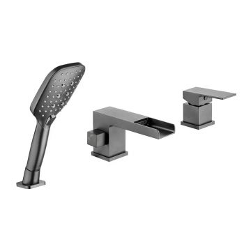 Смеситель на борт ванны Vieir (Виеир) V393532-G Графит