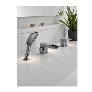 Смеситель на борт ванны Vieir (Виеир) V393532-G Графит