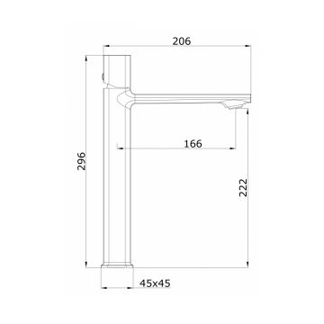 Смеситель для раковины Vieir (Виеир) V472612-F, белый