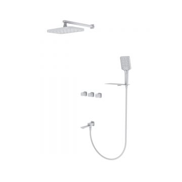 Душевая система Vieir (Виеир) V473063-F скрытого монтажа, белый