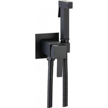Гигиенический душ со смесителем CeramaLux (Керамалюкс) KBS/001, черный матовый