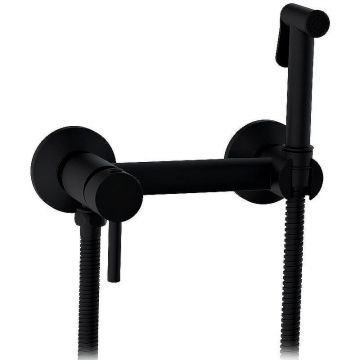 Гигиенический душ со смесителем CeramaLux (Керамалюкс) DRS/001, черный матовый