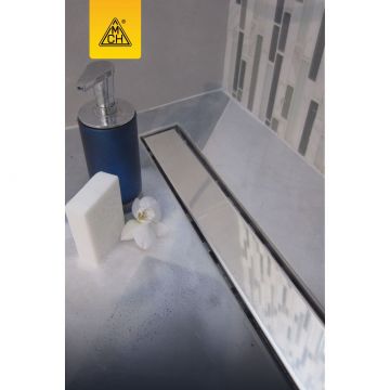 Душевой лоток 35 см Creto (Крето) Uni CRE-350 UH с решеткой. хром