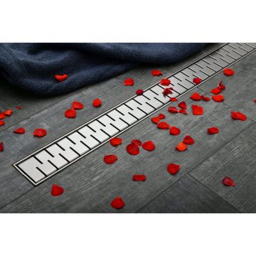 Душевой лоток 45 см Creto (Крето) Snake CRE-450 SH с решеткой. хром