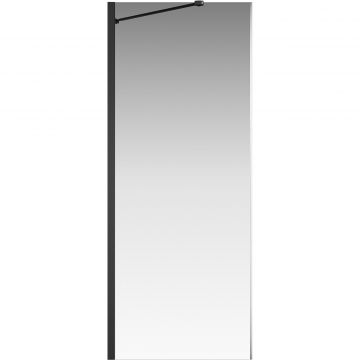 Боковая перегородка Creto (Крето) Tenta 70х200 см 123-SP-700-C-B-8 профиль черный. стекло прозрачное