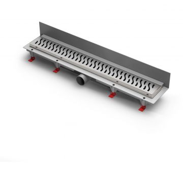 Душевой лоток 85 см Creto (Крето) Zigzag CRE-850 ZN-P с решеткой. хром