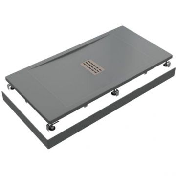 Душевой поддон Creto (Крето) Etna 140х90 см 2-0018 серый