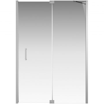 Душевой уголок Creto (Крето) (без поддона) Tenta стекло прозрачное профиль хром 140х90 см 123-WTW-140-C-CH-8 + 123-SP-900-C-CH-8