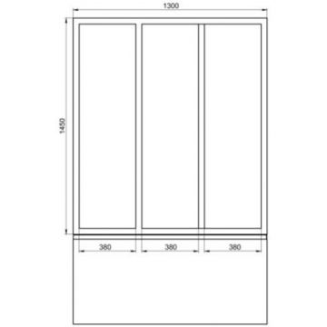 Душевая шторка на ванну Creto (Крето) Avalon 5.0 130х145 см SH00068 профиль белый. стекло прозрачное