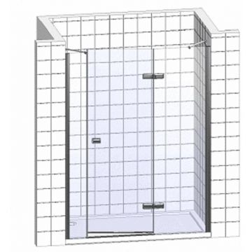 Душевой уголок Creto (Крето) (без поддона) Tenta стекло прозрачное профиль хром 100х90 см 123-WTW-100-C-CH-8 + 123-SP-900-C-CH-8