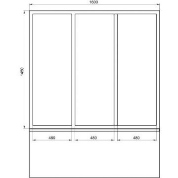 Душевая шторка на ванну Creto (Крето) Avalon 6.0 160х145 см SH00069 профиль белый. стекло прозрачное