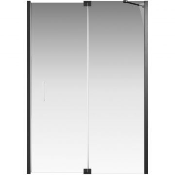 Душевой уголок Creto (Крето) (без поддона) Tenta стекло прозрачное профиль черный 140х70 см 123-WTW-140-C-B-8 + 123-SP-700-C-B-8