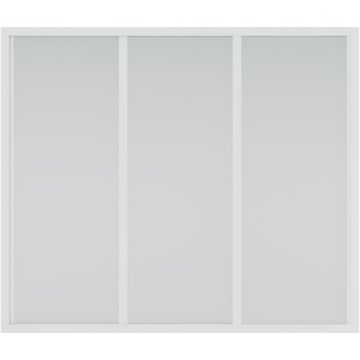 Душевая шторка на ванну Creto (Крето) Avalon 7.0 140х145 см SH00070 профиль белый. стекло прозрачное