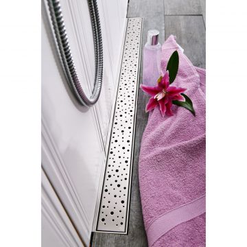 Душевой лоток 35 см Creto (Крето) Points CRE-350 PH с решеткой. хром