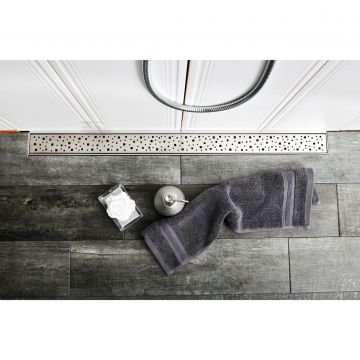 Душевой лоток 35 см Creto (Крето) Quadro CRE-350 QH с решеткой. хром