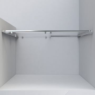 Душевая дверь Vincea (Винчея) Garda VDS-1G130CLGM, 1300, вороненая сталь, стекло прозрачное