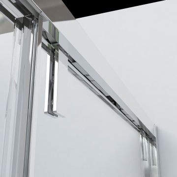 Душевая дверь Vincea (Винчея) Lugano VDS-1L150CLB-1, 1500, черный, стекло прозрачное