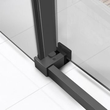Душевая дверь Vincea Slim Soft VDS-1SS120CLGM, 1200, вороненая сталь, стекло прозрачное