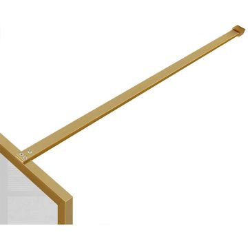 Душевая перегородка Vincea (Винчея) Walk-In VSW-1HP800FLBG, 800х2000, брашированное золото, стекло рифленое