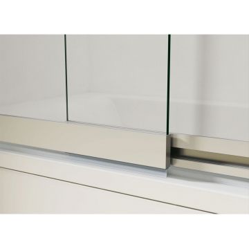 Душевая шторка на ванну Vincea (Винчея) VSB-1E100CLGM, 1000х1450, вороненая сталь, стекло прозрачное