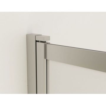 Душевая шторка на ванну Vincea (Винчея) VSB-1E100CLGM, 1000х1450, вороненая сталь, стекло прозрачное