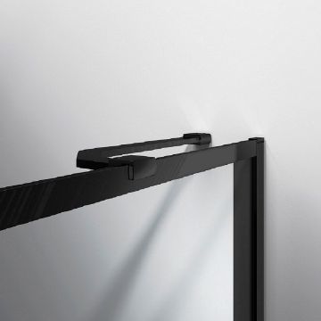 Душевая шторка на ванну Vincea VSB-41700CLB, 700х1400, черный, стекло прозрачное