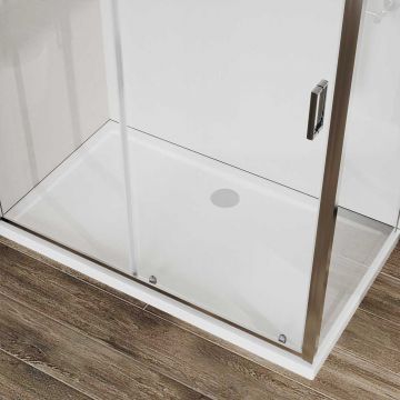 Душевой уголок Vincea City VSR-5CT9012CL, 1200х900 мм (габариты площадки) хром, стекло прозрачное