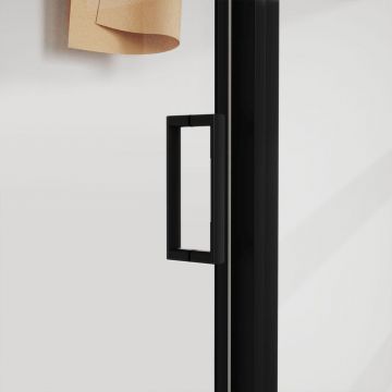 Душевой уголок Vincea (Винчея) City VSR-5CT9012CLB, 1200х900 мм (габариты площадки) черный, стекло прозрачное