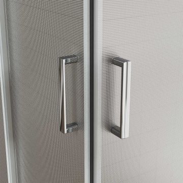 Душевой уголок Vincea City VSS-5CT800MT, 800х800 мм (габариты площадки) хром, стекло текстурное
