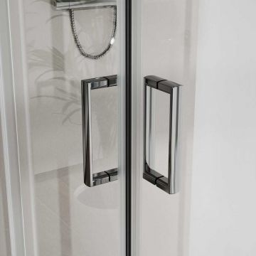 Душевой уголок Vincea City VSS-5CT8010CL, 1000х800 мм (габариты площадки) хром, стекло прозрачное