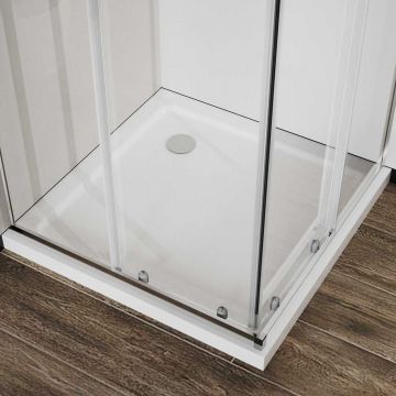 Душевой уголок Vincea (Винчея) City VSS-5CT900CL, 900х900 мм (габариты площадки) хром, стекло прозрачное