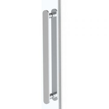 Душевой уголок Vincea Como Soft VSR-1CS8011CL, 1100х800 мм (габариты площадки) хром, стекло прозрачное
