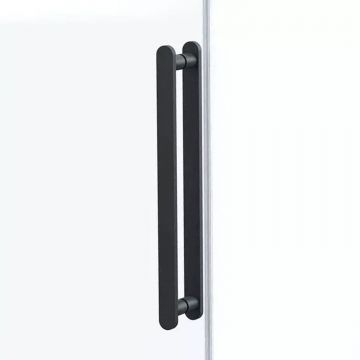 Душевой уголок Vincea Como Soft VSR-1CS8014CLB, 1400х800 мм (габариты площадки) черный, стекло прозрачное