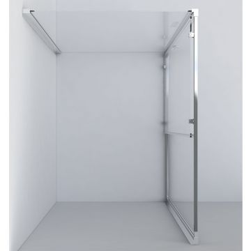 Душевой уголок Vincea (Винчея) Garda VSR-1G8015CLB, 1500х800 мм (габариты площадки) черный, стекло прозрачное