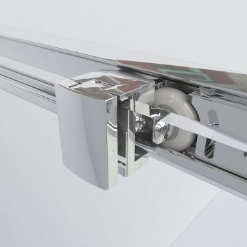 Душевой уголок Vincea Garda VSR-1G9015CLB, 1500х900 мм (габариты площадки) черный, стекло прозрачное