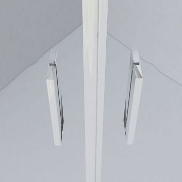 Душевой уголок Vincea (Винчея) Garda VSS-1G100CLGM, 1000х1000 мм (габариты площадки) вороненая сталь, стекло прозрачное