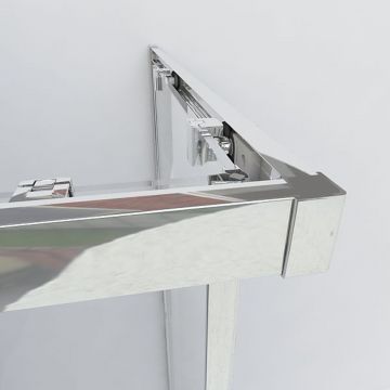 Душевой уголок Vincea (Винчея) Garda VSS-1G8012CLGM, 1200х800 мм (габариты площадки) вороненая сталь, стекло прозрачное