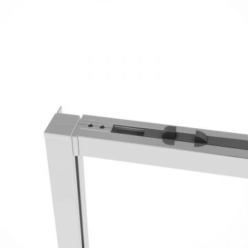 Душевой уголок Vincea (Винчея) Slim Soft VSR-1SS1015CL, 1500х1000 мм (габариты площадки) хром, стекло прозрачное