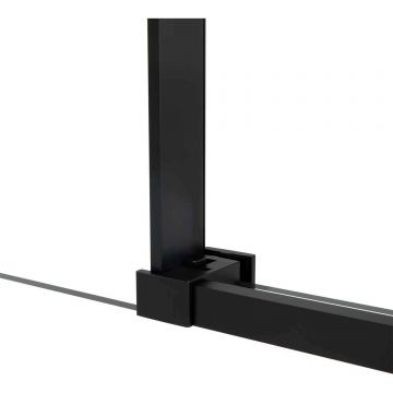 Душевой уголок Vincea Slim Soft VSR-1SS9012CGB, 1200х900 мм (габариты площадки) черный, стекло тонированное