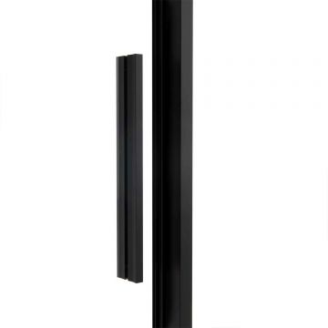 Душевой уголок Vincea Slim Soft VSR-1SS9012CGB, 1200х900 мм (габариты площадки) черный, стекло тонированное