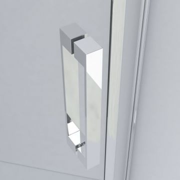 Душевой уголок Vincea (Винчея) Stresa VSP-1S900CLGM, 900х900 мм (габариты площадки) вороненая сталь, стекло прозрачное