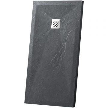 Поддон для душа из искусственного камня Vincea (Винчея) VST-4SR8011A, 1100х800х25, антрацит