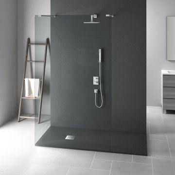 Поддон для душа из искусственного камня Vincea (Винчея) VST-4SR8011A, 1100х800х25, антрацит