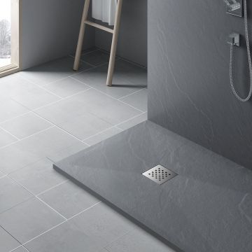 Поддон для душа из искусственного камня Vincea (Винчея) VST-4SR8011G, 1100х800х25, серый