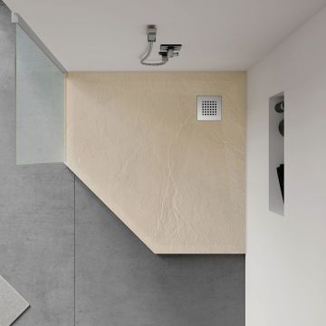 Поддон для душа из искусственного камня Vincea (Винчея) VST-4SP9090C, 900х900х25, бежевый