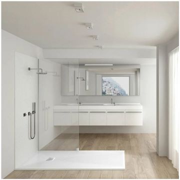 Поддон для душа Vincea из искусственного камня VST-4SR1010W, 1000х1000х25, белый матовый