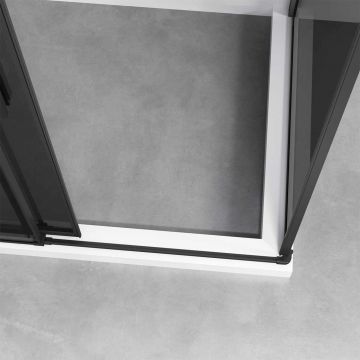 Душевой уголок Vincea Slim-N VSR-4SN8012CGB, 1200х800 мм, черный, стекло тонированное