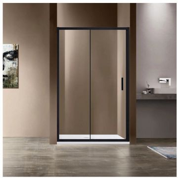 Душевая дверь Vincea Garda VDS-1G130CLB, 1300, черный, стекло прозрачное